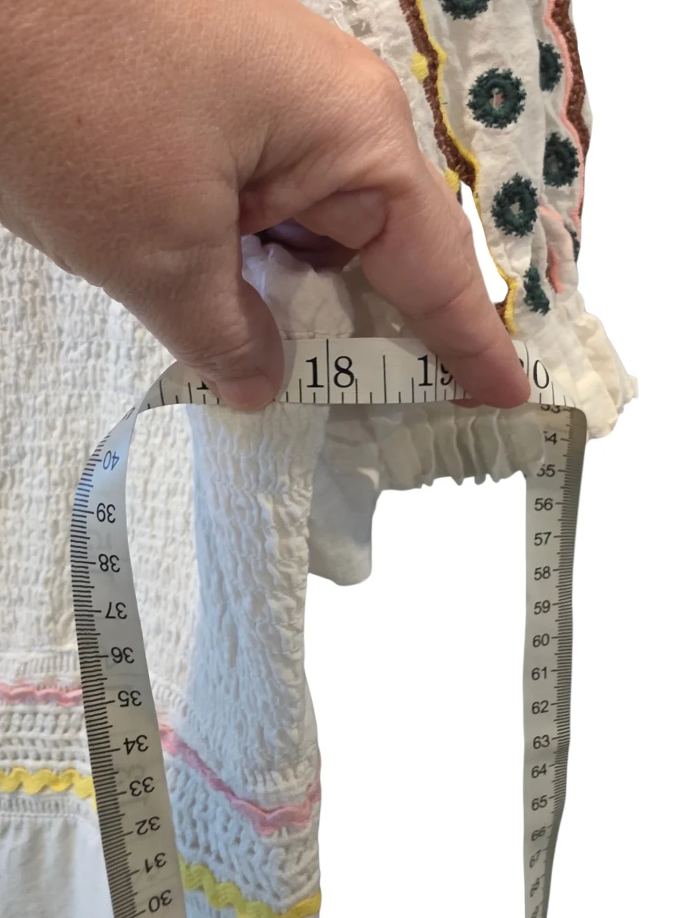 bohme Avalee Maxi Dress With Multicolor Embroidery Size Medium - Picture 8 of 12